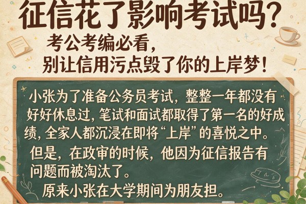征信花了影响考试吗？考公考编必看，别让信用污点毁了你的上岸梦！