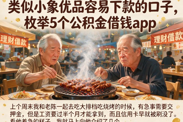 类似小象优品容易下款的口子，枚举5个公积金借钱app