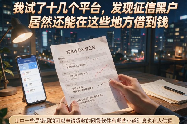 我试了十几个平台，发现征信黑户居然还能在这些地方借到钱