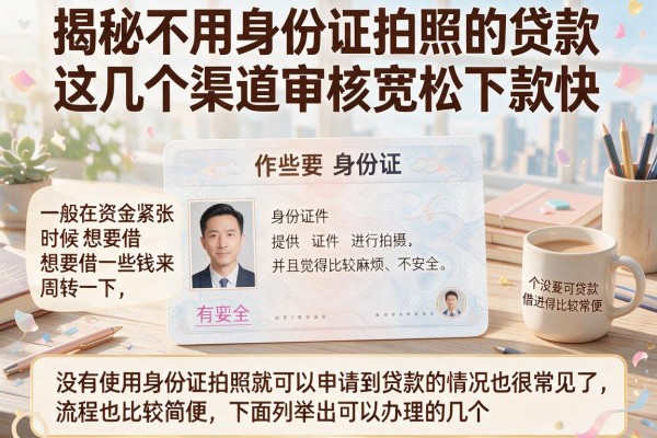 揭秘不用身份证拍照的贷款，这几个渠道审核宽松下款快