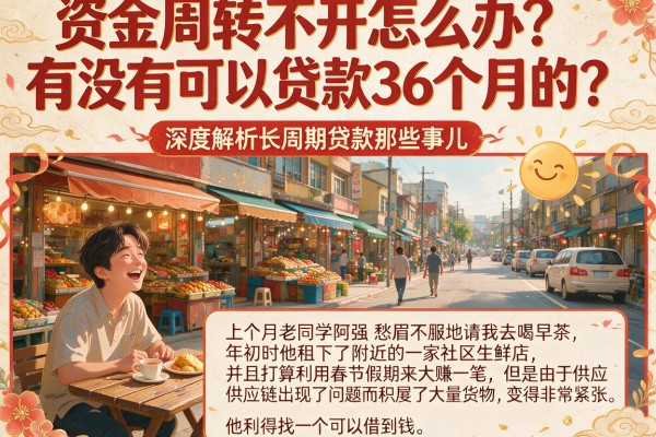 资金周转不开怎么办？有没有可以贷款36个月的？深度解析长周期贷款那些事儿