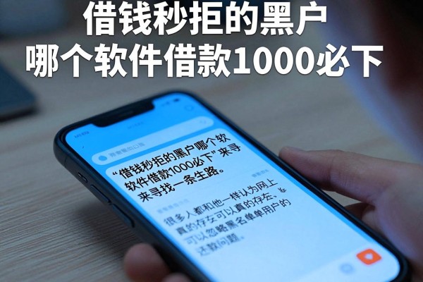 借钱秒拒的黑户哪个软件借款1000必下，概括五个无视黑户下款的口子