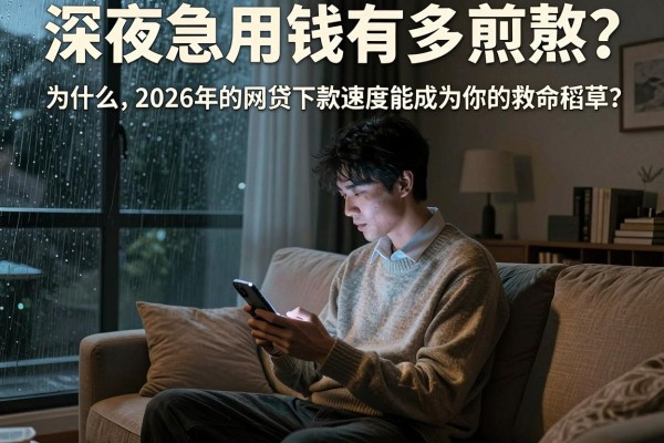 深夜急用钱有多煎熬？为什么2026年的网贷下款速度能成为你的救命稻草？