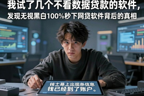 我试了几个不看数据贷款的软件，发现无视黑白100%秒下网贷软件背后的真相