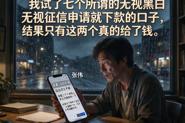 我试了七个所谓的无视黑白无视征信申请就下款的口子,结果只有这两个真的给了钱