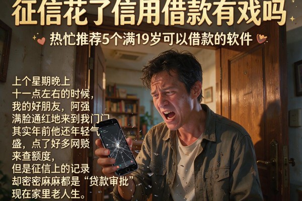 征信花了信用借款有戏吗，热忱推荐5个满19岁可以借款的软件