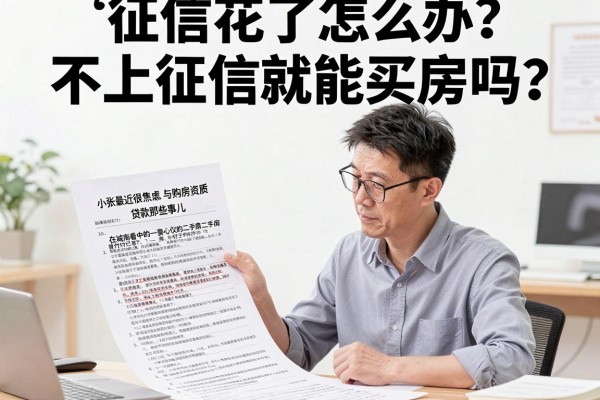 征信花了怎么办？不上征信就能买房吗？深度解析购房资质与贷款那些事儿