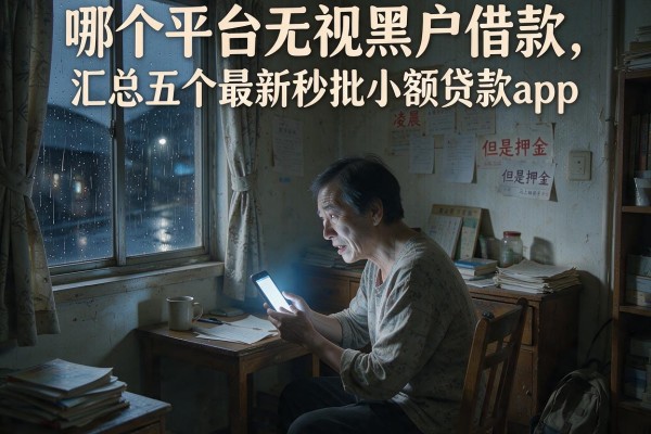 哪个平台无视黑户借款，汇总五个最新秒批小额贷款app