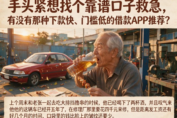 手头紧想找个靠谱口子救急，有没有那种下款快、门槛低的借款APP推荐？
