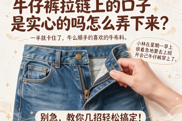 牛仔裤拉链上的口子是实心的吗怎么弄下来？别急，教你几招轻松搞定！