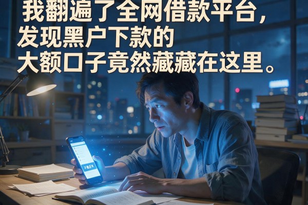 我翻遍了全网借款平台，发现黑户下款的大额口子竟然藏在这里