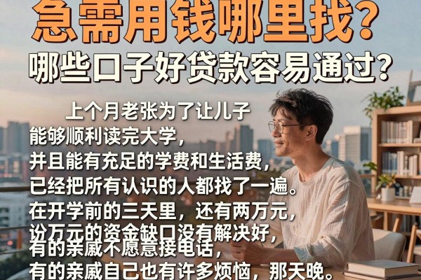 急需用钱哪里找？哪些口子好贷款容易通过？揭秘五大靠谱下款平台