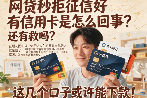 网贷秒拒征信好有信用卡是怎么回事？还有救吗？这几个口子或许能下款！