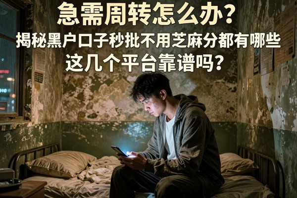 急需周转怎么办？揭秘黑户口子秒批不用芝麻分都有哪些，这几个平台靠谱吗？