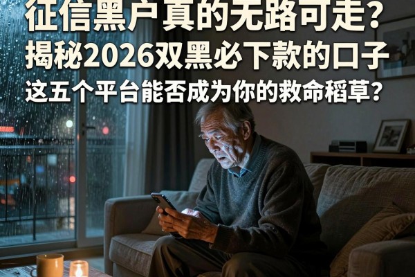 征信黑户真的无路可走？揭秘2026双黑必下款的口子，这五个平台能否成为你的救命稻草？