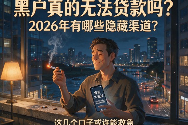 黑户真的无法贷款吗？2026年有哪些隐藏渠道？这几个口子或许能救急