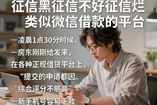 征信黑征信不好征信烂类似微信借款的平台，罗列五个新手机号容易下款的软件