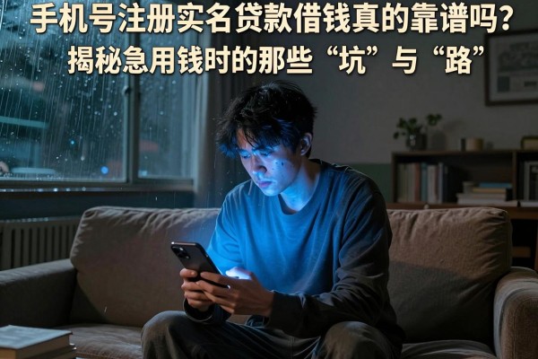 手机号注册实名贷款借钱真的靠谱吗？揭秘急用钱时的那些“坑”与“路”
