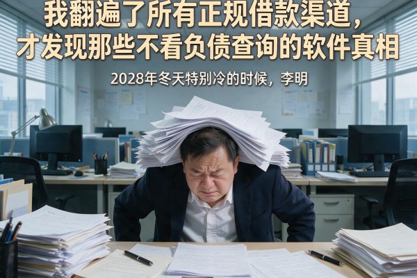 我翻遍了所有正规借款渠道，才发现那些不看负债查询的软件真相