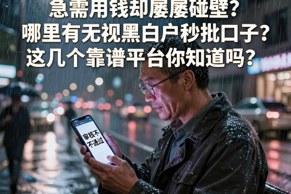 急需用钱却屡屡碰壁？哪里有无视黑白户秒批口子？这几个靠谱平台你知道吗？