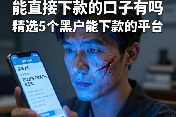 能直接下款的口子有吗，精选5个黑户能下款的平台