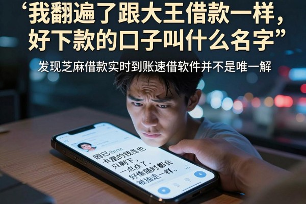 我翻遍了跟大王借款一样好下款的口子叫什么名字，发现芝麻借款实时到账速借软件并不是唯一解