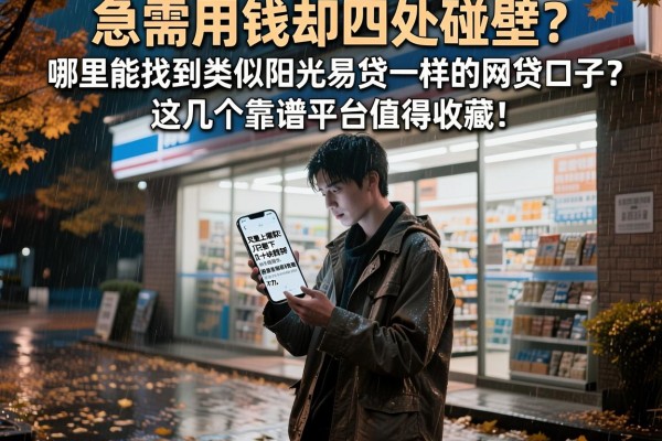 急需用钱却四处碰壁？哪里能找到类似阳光易贷一样的网贷口子？这几个靠谱平台值得收藏！