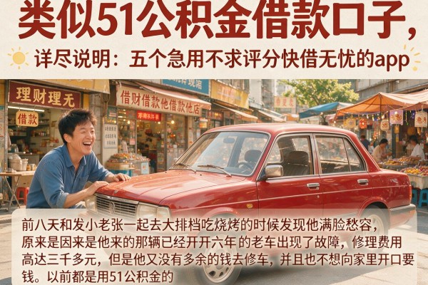 类似51公积金借款口子，详尽说明五个急用不求评分快借无忧的app