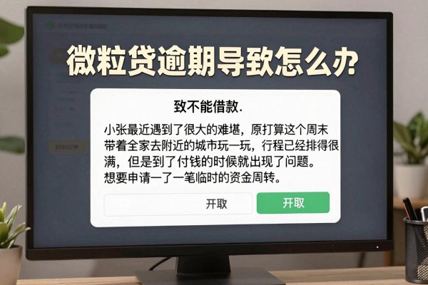 微粒贷逾期导致不能借款怎么办？不仅是额度冻结，更是信用危机的警钟
