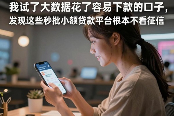 我试了大数据花了容易下款的口子，发现这些秒批小额贷款平台根本不看征信