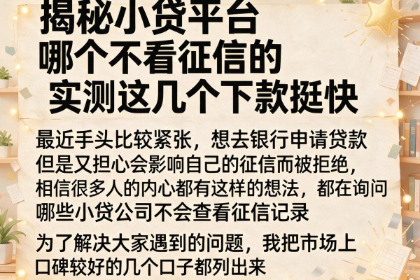 揭秘小贷平台哪个不看征信的,实测这几个下款挺快