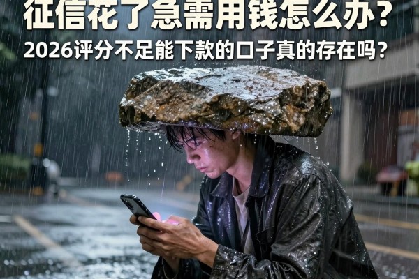 征信花了急需用钱怎么办？2026评分不足能下款的口子真的存在吗？
