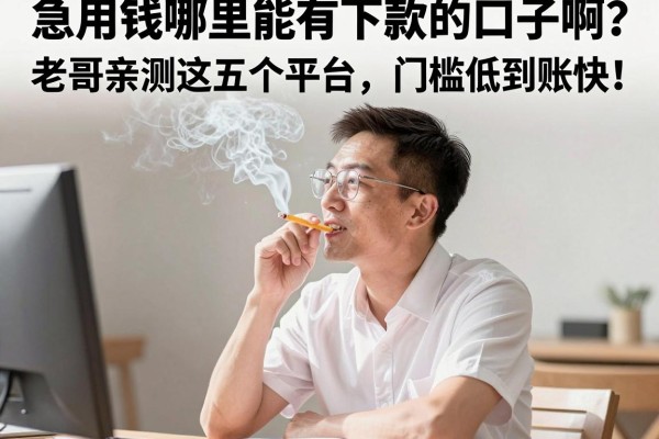 急用钱哪里能有下款的口子啊？老哥亲测这五个平台，门槛低到账快！