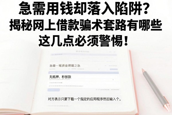 急需用钱却落入陷阱？揭秘网上借款骗术套路有哪些，这几点必须警惕！