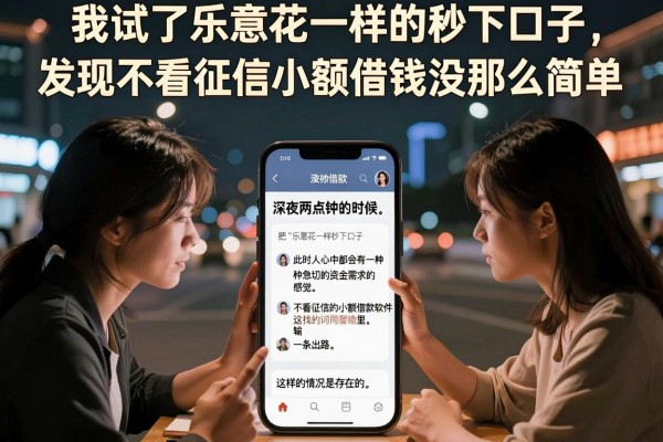 我试了乐意花一样的秒下口子，发现不看征信小额借钱没那么简单