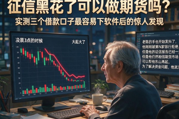 征信黑花了可以做期货吗？实测三个借款口子最容易下软件后的惊人发现