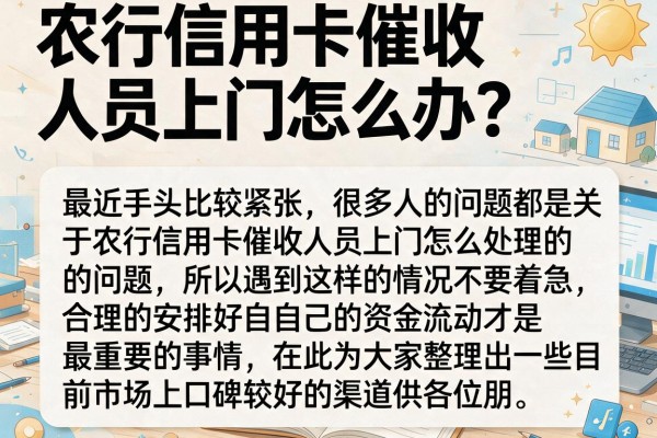 农行信用卡催收人员上门怎么办？这几招教你应对
