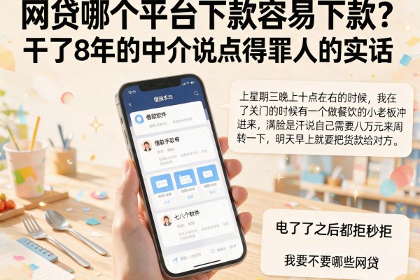 网贷哪个平台下款容易下款？干了8年的中介说点得罪人的实话