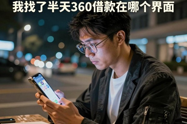 我找了半天360借款在哪个界面，才发现不用芝麻分能借的app原来藏在手机这个角落