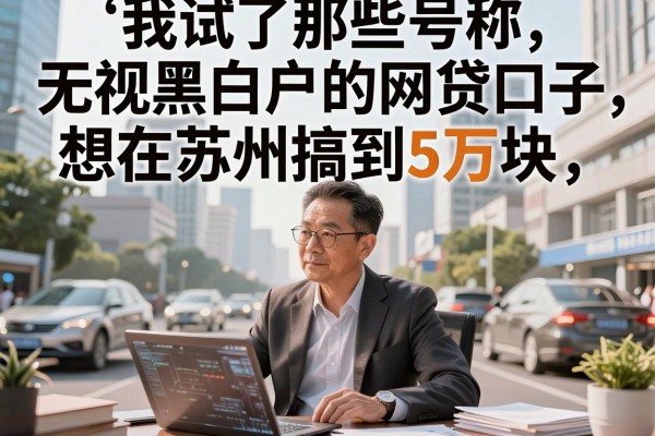 我试了那些号称无视黑白户的网贷口子，想在苏州搞到5万块，结果有点意外