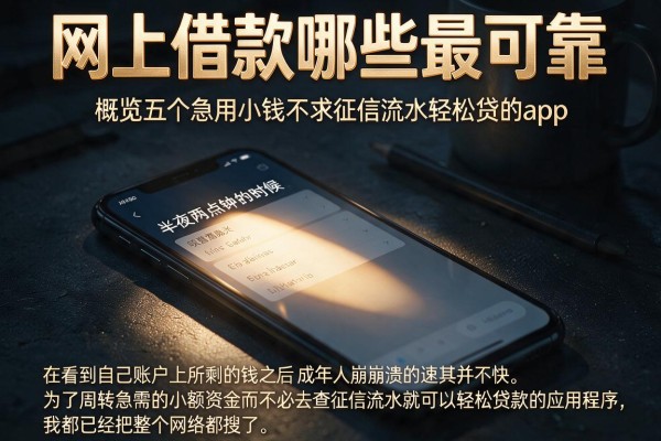 网上借款哪些最可靠，概览五个急用小钱不求征信流水轻松贷的app