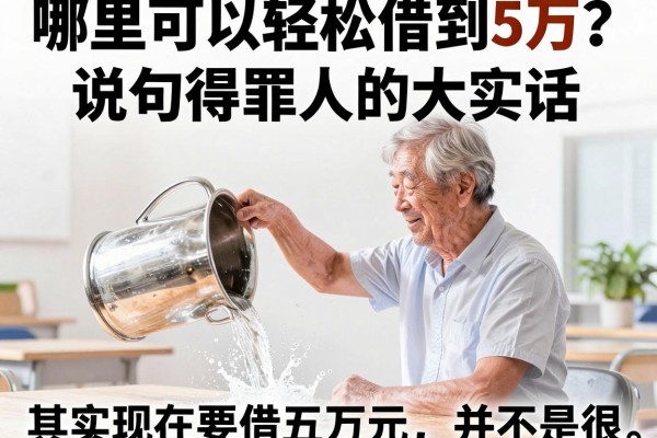 哪里可以轻松借到5万？说句得罪人的大实话
