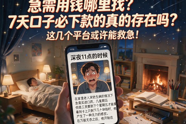 急需用钱哪里找？7天口子必下款的真的存在吗？这几个平台或许能救急！