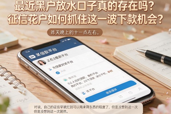 最近黑户放水口子真的存在吗？征信花户如何抓住这一波下款机会？