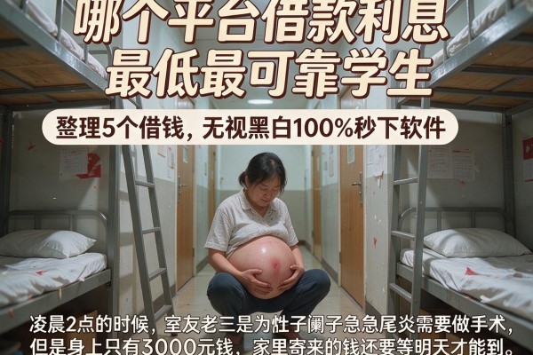 哪个平台借款利息最低最可靠学生，整理5个借钱无视黑白100%秒下软件