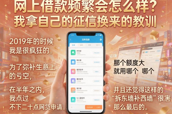 网上借款频繁会怎么样？我拿自己的征信换来的教训