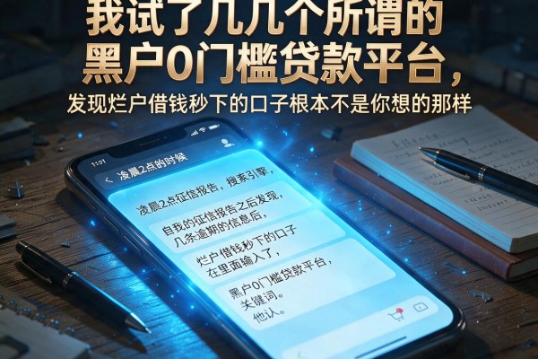 我试了几个所谓的黑户0门槛贷款平台，发现烂户借钱秒下的口子根本不是你想的那样