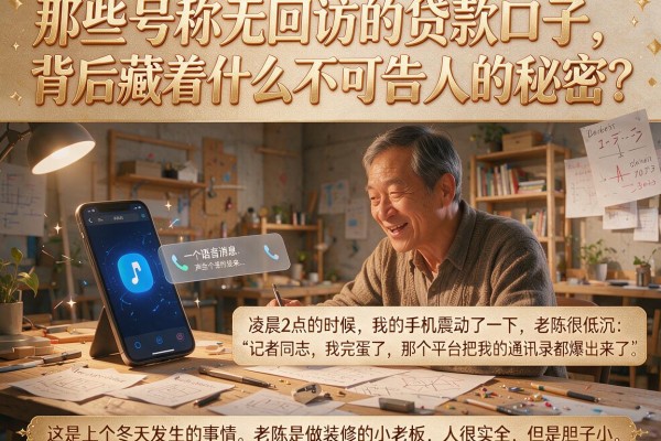那些号称无回访的贷款口子，背后藏着什么不可告人的秘密？
