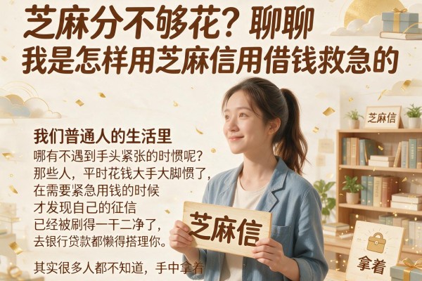 芝麻分不够花？聊聊我是怎样用芝麻信用借钱救急的