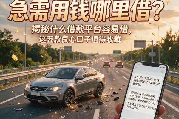 急需用钱哪里借？揭秘什么借款平台容易借，这五款良心口子值得收藏